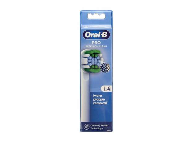 Oral-B Pro Precision Clean Medium Electric Toothbrush Head White 4 Τεμάχια