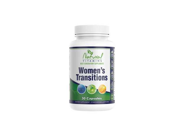 Natural Vitamins Womens Transitions  (Συμπλήρωμα Διατροφής για τη Διαχείριση των Συμπτωμάτων της Εμμηνόπαυσης) 30caps