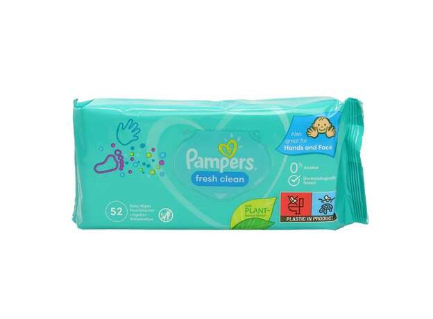 Pampers Baby Μωρομάντηλα Fresh Clean 52 τμχ