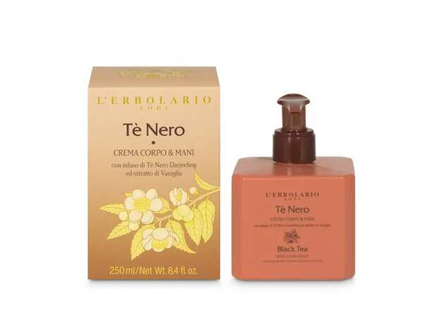 L' Erbolario Black Tea Body & Hand Cream Ενυδατική Κρέμα Σώματος & Χεριών 250ml