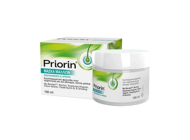 Priorin Hairmask Μάσκα για Ενίσχυση της Ανάπτυξης & της Λάμψης των Μαλλιών, 180ml