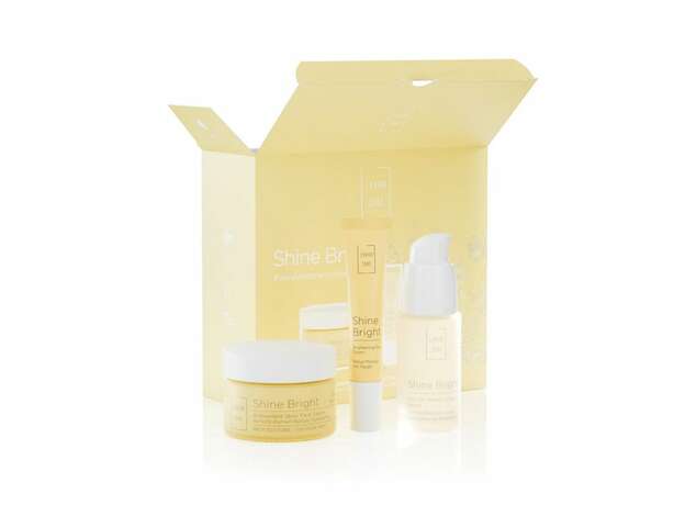 Lavish Care HShine Bright - Antioxidant Glow Face Cream 50mL, Brightening Eye Cream 15mL & Anti-OX Vitamin C Face Serum 30mL