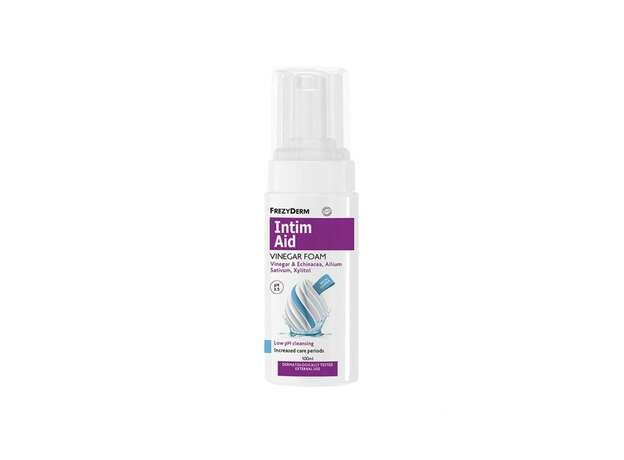 Frezyderm Intim Aid Vinegar Foam Ειδικός Αφρός Καθαρισμού Ευαίσθητης Περιοχής Περίοδος Αυξημένης Φροντίδας 100ml