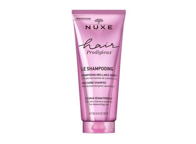 Nuxe Hair Prodigieux High Shine Shampoo Σαμπουάν Λάμψης με Εκχύλισμα Ελαίου Ροζ Καμέλιας, 200ml