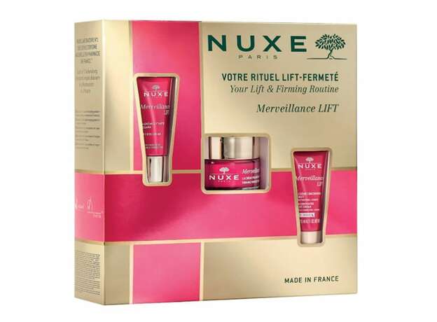 Nuxe XMAS Merveillance Lift Promo με Merveillance Lift Yeux Ανορθωτική Κρέμα Ματιών, 15ml, Merveillance Lift Firming Powdery Cream Συσφικτική Κρέμα Προσώπου, 50ml & Merveillance Lift Nuit Creme Συμπυκνωμένη Κρέμα Νύχτας, 15ml, 1σετ