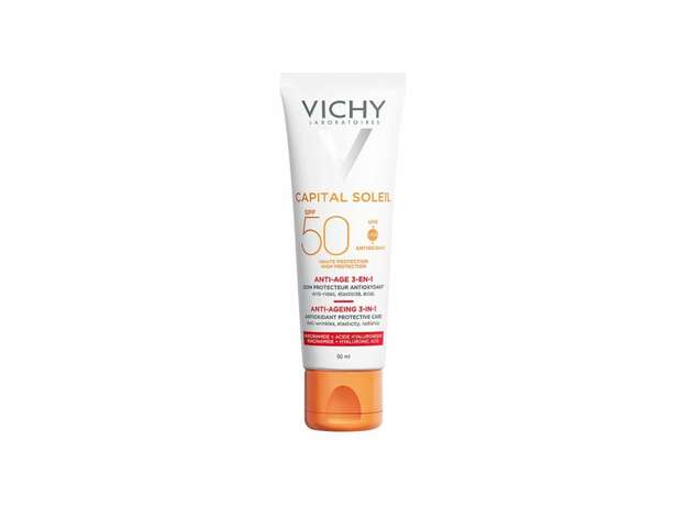 Vichy Capital Soleil Αντιηλιακή Κρέμα Προσώπου Anti-Age SPF50 50ml