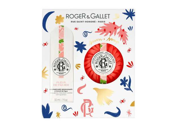 ROGER & GALLET Fleur De Figuier Giftboxes Beneficial Perfumes Water 30ml +  Soap 100g All skin types