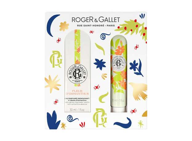 ROGER & GALLET Fleur D'Osmanthus Beneficial Water and Hydration Giftboxes Beneficial Perfumed Water 30ml Free Hands Cream 30ml