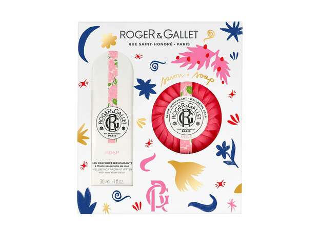 ROGET & GALLET Scented Ritual Rose Perfumed Water 30ml + Soothing Shower Gel 50ml