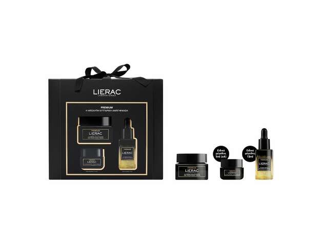 LIERAC Εορταστικο Set Premium Crème Voluptueuse  50ml + Premium Serum 13ml + Κρεμα Ματιων 4ml