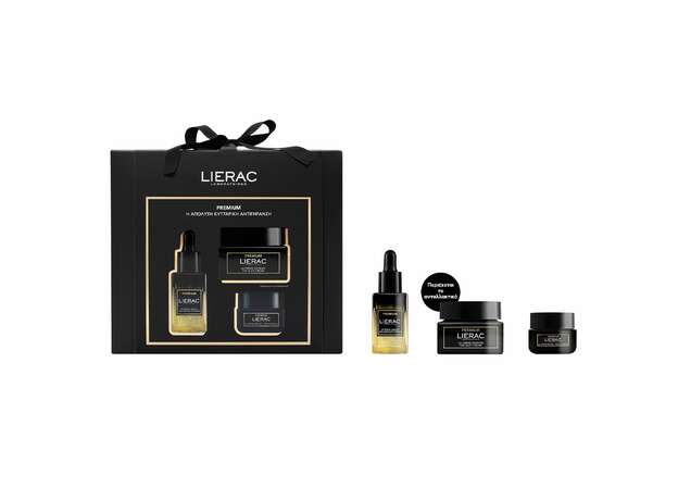 LIERAC ΕΕορταστικο Set Premium Serum 30ml + Crème Soyeuse 50ml+ Premium Κρεμα Ματιων 20ml