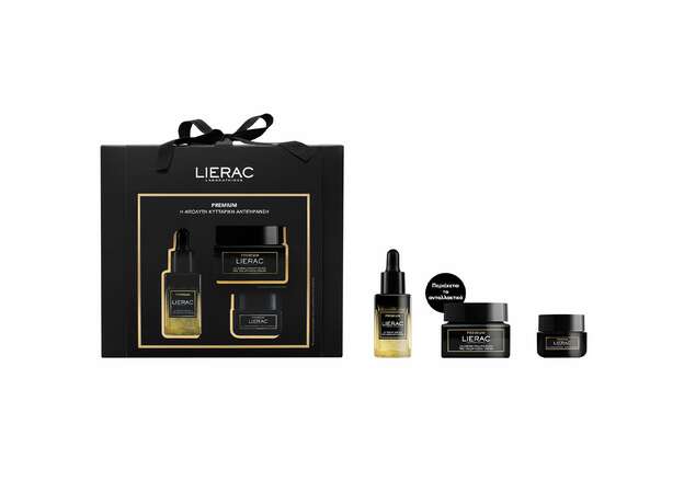 LIERAC Εορταστικο Set Premium Serum 30ml + Crème Voluptueuse 50ml+ Premium Κρεμα Ματιων 20ml