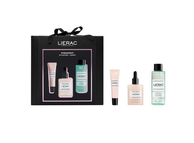 LIERAC Εορταστικο Set Hydragenist Serum 30ml + Κρεμα Ματιων 20ml + Demaq Ματιων 100ml