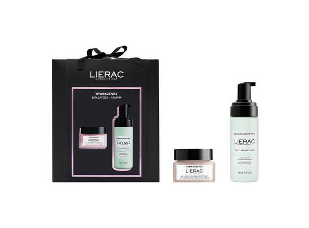 LIERAC Εορταστικο Set Hydragenist Creme 50ml+Αφροσ Καθαρισμου 150ml