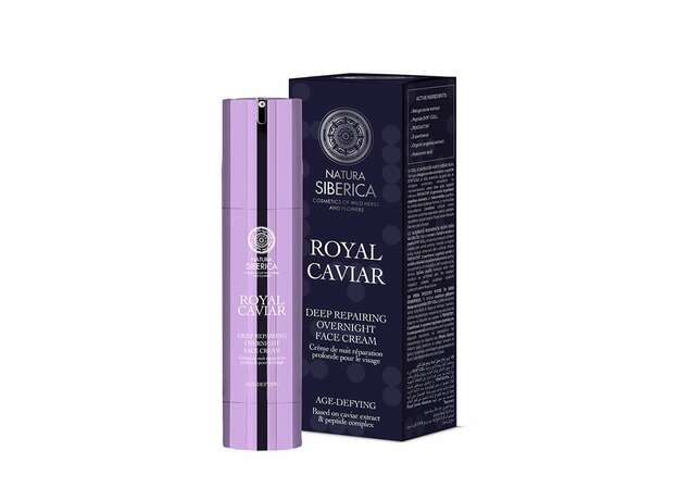 Natura Siberica Royal Caviar Κρέμα νύχτας για ολική αναδόμηση της επιδερμίδας, 50ml