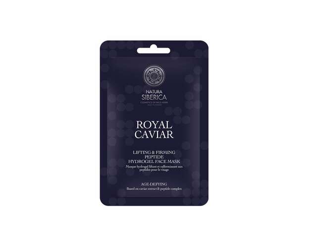 Natura Siberica Royal Caviar Hydrogel μάσκα με σύμπλεγμα πεπτιδίων για ενίσχυση της σφριγηλότητας, 1pc