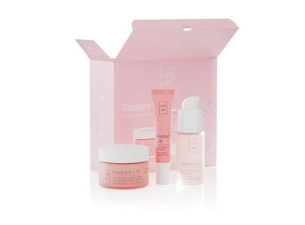 Lavish Care Radiant Lift - Anti-Wrinkle Lifting Cream 50mL (rich), Anti-Wrinkle Eye Cream 15mL & Regenerating Lifting Serum 30mL