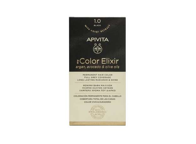 Apivita My Color Elixir Βαφή Μαλλιών 1.0 Μαύρο 125ml