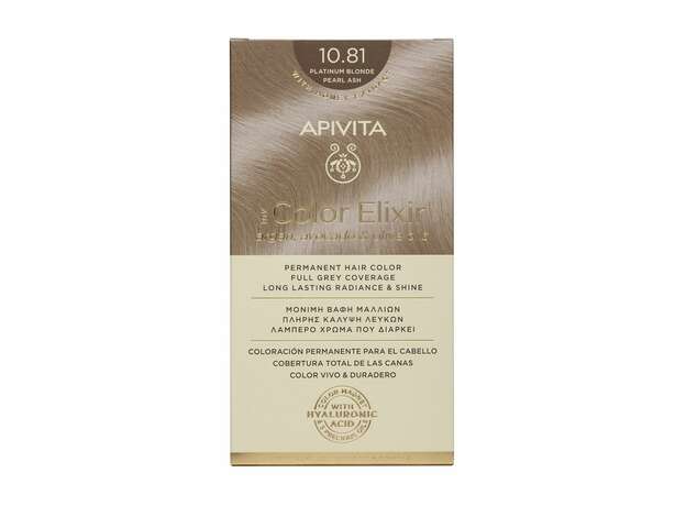 Apivita My Color Elixir Βαφή Μαλλιών 10.81 Κατάξανθο Περλέ Σαντρέ 125ml