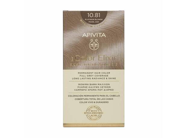 Apivita My Color Elixir Βαφή Μαλλιών 10.81 Κατάξανθο Περλέ Σαντρέ 125ml