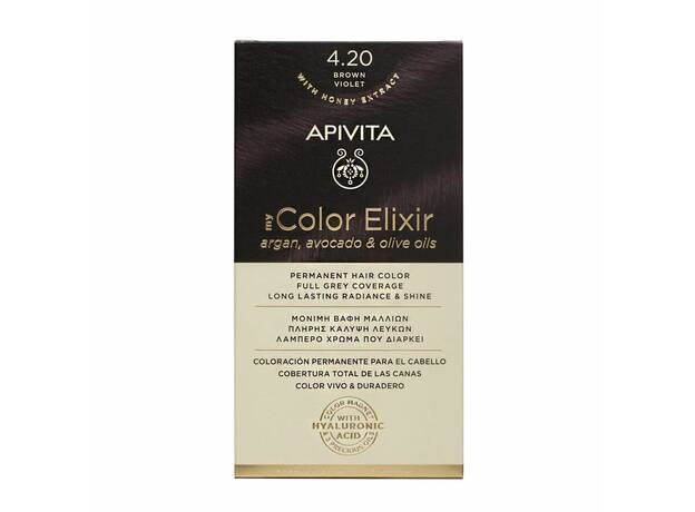 Apivita My Color Elixir Βαφή Μαλλιών 4.20 Καστανό Βιολετί 125ml