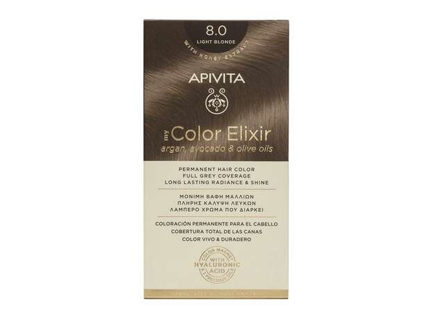 Apivita My Color Elixir Βαφή Μαλλιών 8.0 Ξανθό Ανοιχτό 125ml