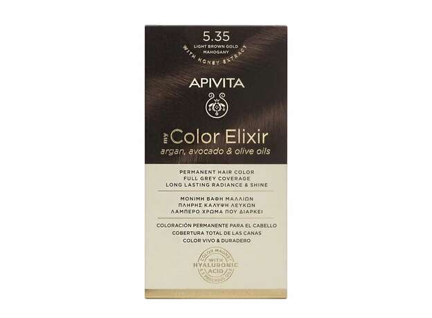 Apivita My Color Elixir Βαφή Μαλλιών 5.35 Καστανό Ανοιχτό Μελί Μαονί 125ml