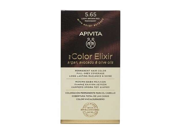 Apivita My Color Elixir Βαφή Μαλλιών 5.65 Καστανό Ανοιχτό Κόκκινο Μαονί 125ml