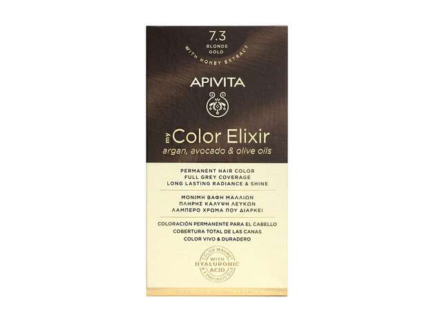 Apivita My Color Elixir Βαφή Μαλλιών 7.3 Ξανθό Χρυσό 125ml