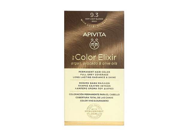 Apivita My Color Elixir Βαφή Μαλλιών 9.3 Απαλό Ξανθό Χρυσό 125ml