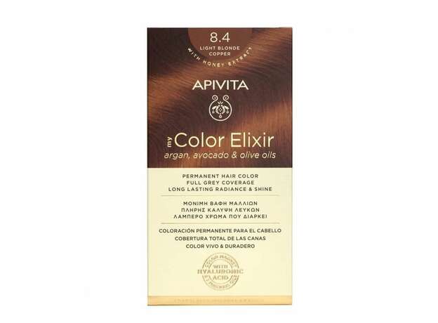 Apivita My Color Elixir Βαφή Μαλλιών 8.4 Απαλό Ξανθό Χάλκινο 125ml