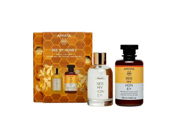 Apivita Bee My Honey Promo Eau De Toilette Unisex Άρωμα, 100ml & Δώρο Shower Gel Αφρόλουτρο Σώματος, 250ml, 1σετ