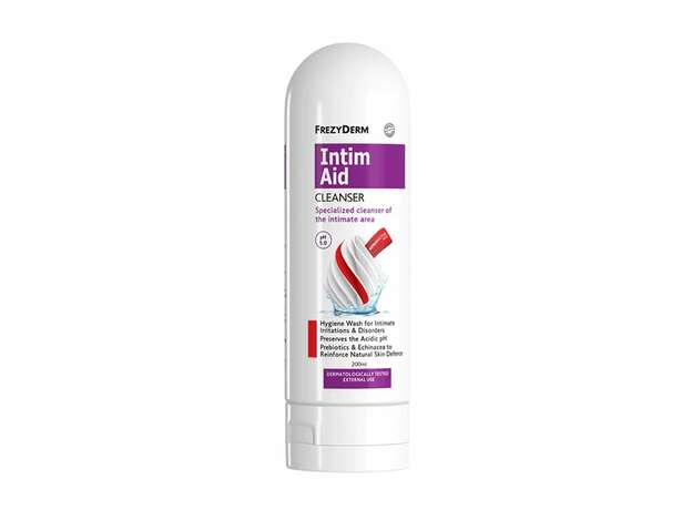 Frezyderm Intim Aid Cleanser Καθαριστικό Ευαίσθητης Περιοχής Χωρίς Σαπούνι pH5, 200ml