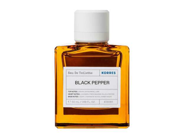 Korres Eau De Toilette Black Pepper Ανδρικό Άρωμα Μαύρο Πιπέρι, 50ml