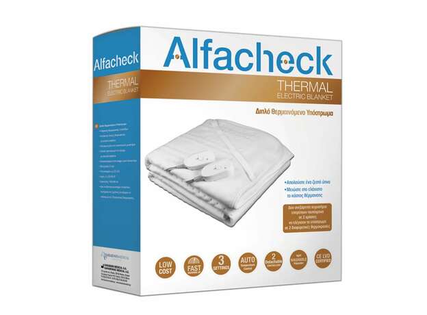 Alfacheck Thermal Διπλό Θερμαινόμενο Υπόστρωμα  140x160cm 1tem