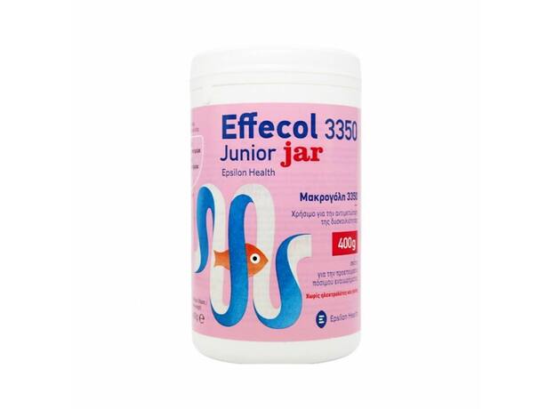 Epsilon Health Effecol 3350 Junior Jar Παιδικό Συμπλήρωμα Διατροφής σε Σκόνη για Αντιμετώπιση της Δυσκοιλιότητας, 400g
