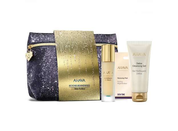 AHAVA Promo Dare To Glow Multivitamin C+ Serum 30ml & Detox Cleansing Gel 100ml & Facial Renewing Peel 8ml