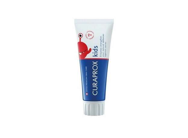 Curaprox Toothpaste For Kids Παιδική Οδοντόκρεμα από 2 Ετών και Άνω με Γεύση Φράουλας με Φθόριο 950ppm, 60ml