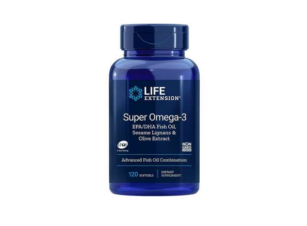 Life Extension Super Omega-3 EPA/DHA With Sesame Lignans & Olive Fruit Extract 120softgels