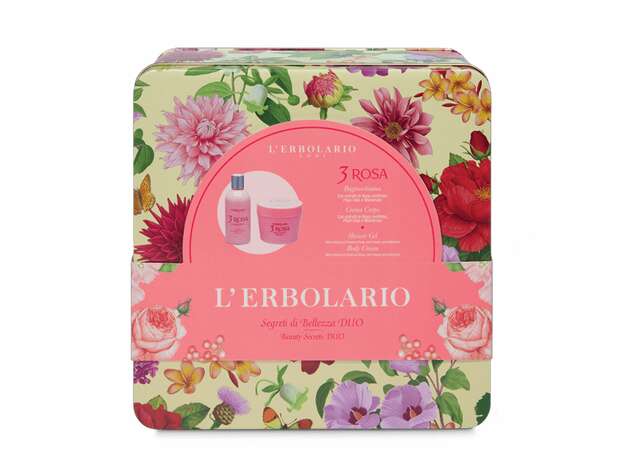 L’ Erbolario 3 Rosa Bellezza Duo – Beauty Set με 3 Rosa Αφρόλουτρο 250ml & 3 Rosa Αρωματική Κρέμα Σώματος 300ml