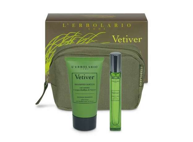 L'Erbolario Vetiver Beauty Box Verde Brezza Profumo Αρωμα 10ml & Shampoo Doccia Σαμπουάν Ντους 75ml