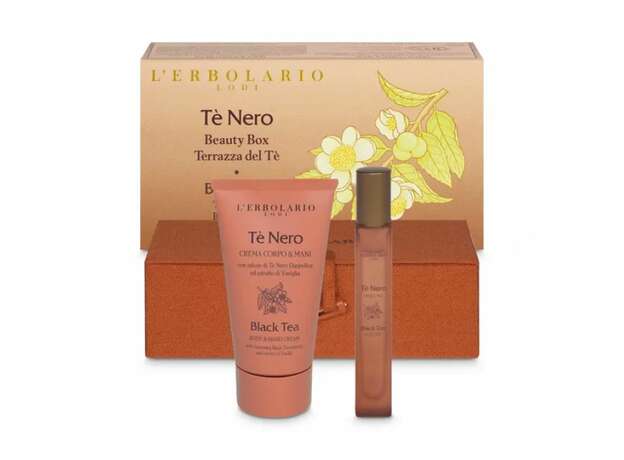 L' Erbolario Black Tea Beauty Box Tea Terraces Body & Hand Cream Αρωματική Κρέμα Σώματος 75ml & Perfume Άρωμα 10ml