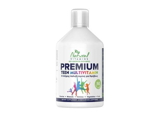 Natural Vitamins Prenium Teen Multivitamin Γεύση Πορτοκάλι 500ml