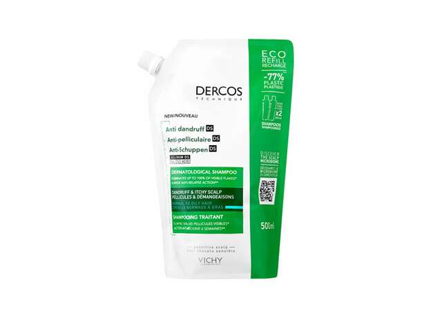 Vichy Dercos Anti Dandruff Eco Refill Σαμπουάν κατά της Πιτυρίδας για Κανονικά Μαλλιά 500ml