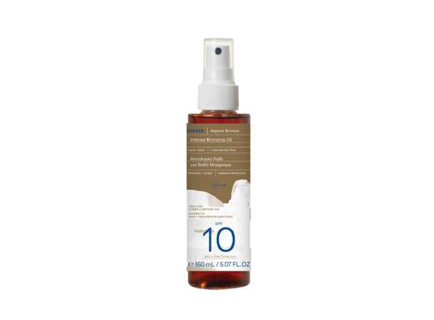 Korres Intense Bronzing Oil Αντηλιακό Λάδι για Βαθύ Μαύρισμα SPF10, 150ml
