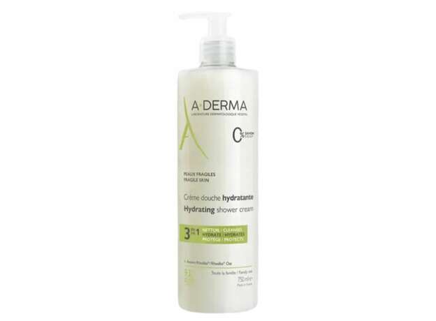 A-Derma Peaux Fragiles 3in1 Hydrating Shower Cream Κρεμοντούς 3σε1 Καθαρισμού & Ενυδάτωσης, 750ml