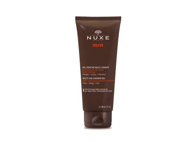 Nuxe Men Multi Use Shower Gel Αφρώδες Τζελ Καθαρισμού για Πρόσωπο, Σώμα & Μαλλιά, 200ml