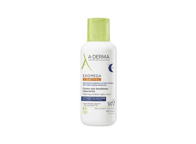 A-DERMA EXOMEGA CONTROL Επανορθωτική μαλακτική κρέμα νυκτός 400ml