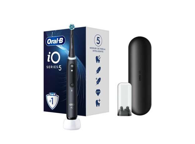 Oral-B iO Series 5 Black Ηλεκτρική Οδοντόβουρτσα, 1τεμ