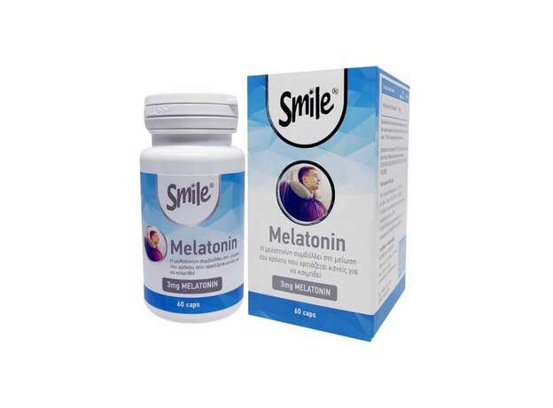 Smile Melatonin 3mg, 60caps